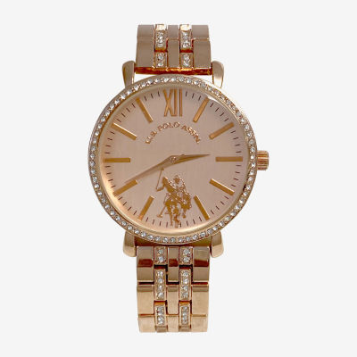 U.S. Polo Assn. Womens Rose Goldtone Bracelet Watch Usc40290jc