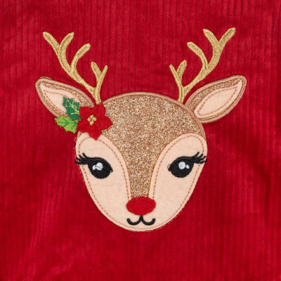 Rare Editions Reindeer Baby Girls Plaid 2-pc. Dress Set