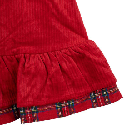 Rare Editions Reindeer Baby Girls Plaid 2-pc. Dress Set