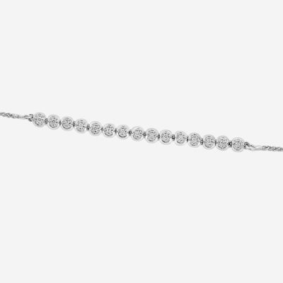 Effy  (G / Si1-Si2) 1/7 CT. T.W. Lab Grown White Diamond Sterling Silver Bolo Bracelet