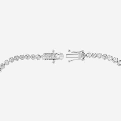 Effy Final Call (G / Si1-Si2) Womens 1 CT. T.W. Lab Grown White Diamond Sterling Silver 7 Inch Tennis Bracelet