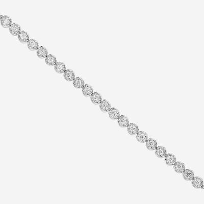 Effy  (G / Si1-Si2) 1 CT. T.W. Lab Grown White Diamond Sterling Silver 7 Inch Tennis Bracelet