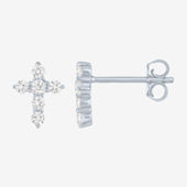 YES PLEASE! 2.5 CT.T.W. Lab-Created White Sapphire Stud Earrings in Sterling Silver