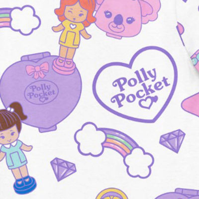 Polly Pocket Little Girls Round Neck Short Sleeve Regular Fit Graphic T-Shirt
