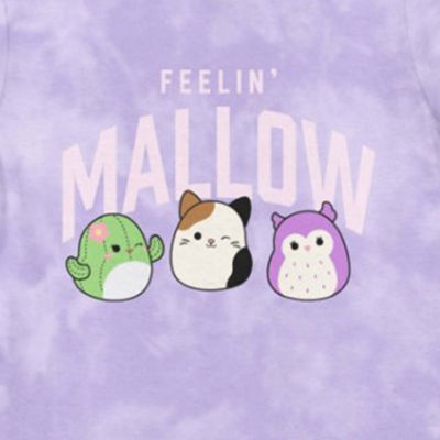 Little Girls Crew Neck Short Sleeve Squishmallows Graphic T-Shirt