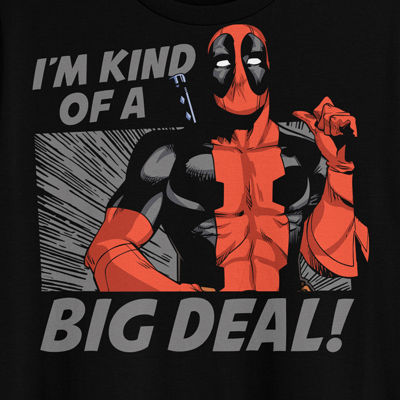 Big and Tall Mens Crew Neck Short Sleeve Classic Fit Deadpool Graphic T-Shirt