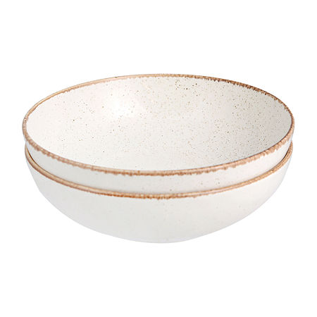 Porland Seasons Collection 2-pc. Porcelain Serving Bowl, One Size, Beige