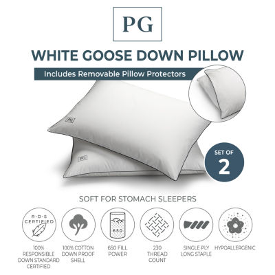 Pillow Guy White Down Soft Bed Pillows