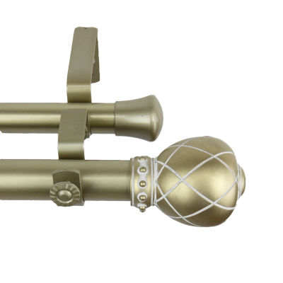 Rod Desyne Supreme 1" Adjustable Double Curtain Rod