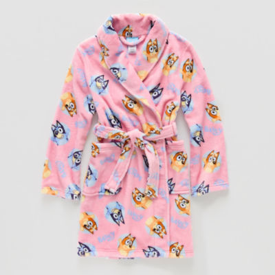 Little & Big Girls Mid Length Long Sleeve Bluey Robe