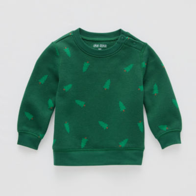 Okie Dokie Baby Unisex Crew Neck Long Sleeve Fleece Sweatshirt