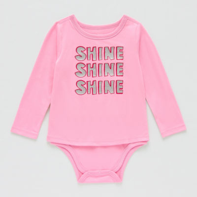 Okie Dokie Toddler Girls Adaptive Long Sleeve Bodysuit