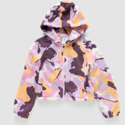 Xersion Little & Big Girls Midweight Sherpa Jacket