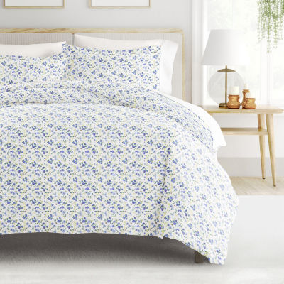 Casual Comfort Patterned Down Alternative Complete Bedding Set with Sheets