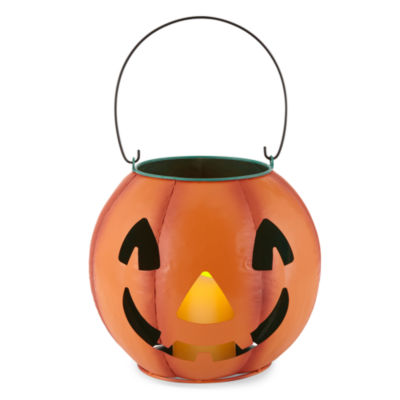 Layerings Galavanized Jack-O-Lantern Metal Halloween Pumpkin