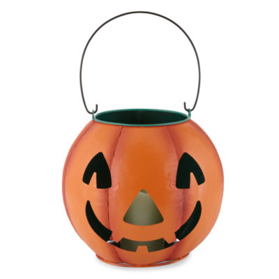 Layerings Galavanized Jack-O-Lantern Metal Halloween Pumpkin