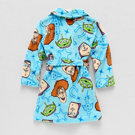 Disney Collection Toddler Boys Knee Length Long Sleeve Toy Story Robe, 3t, Blue