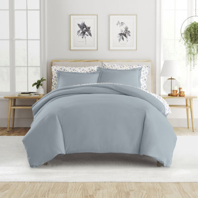 Casual Comfort Solid Down Alternative Complete Bedding Set with Sheets