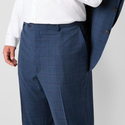 Stafford Coolmax Mens Big and Tall Stretch Fabric Classic Fit Flat Front Suit Pant