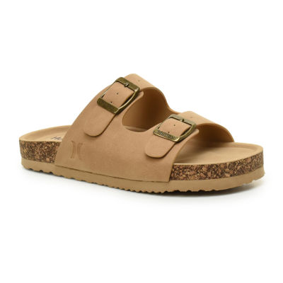 Hurley Jameer Little Kid Unisex Footbed Sandals, Color: Sand