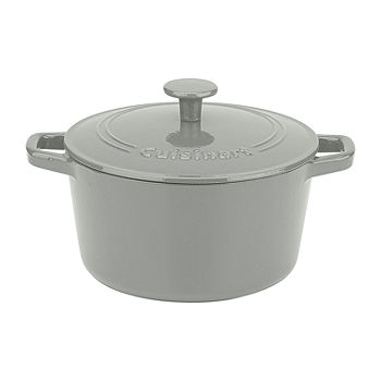 Crock-Pot Artisan 3 qt. Round Cast Iron Nonstick Dutch Oven in