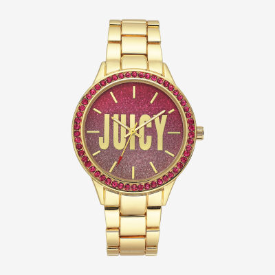 Juicy By Juicy Couture Womens Gold Tone Bracelet Watch Jc/5004hpgb