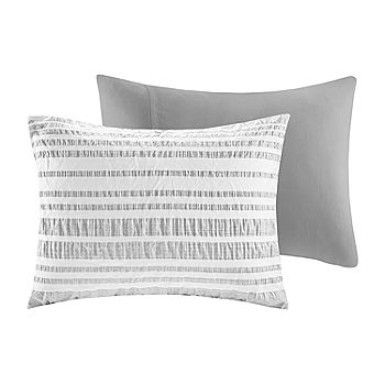 Intelligent Design Bryce Striped Comforter Set with decorative pillow,  Color: Gray - JCPenney
