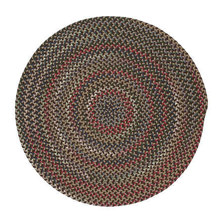 Colonial Mills Wayland Braided Indoor Round Accent Rugs, One Size, Brown