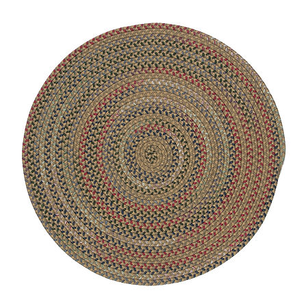 Colonial Mills Wayland Braided Indoor Round Accent Rugs, One Size, White