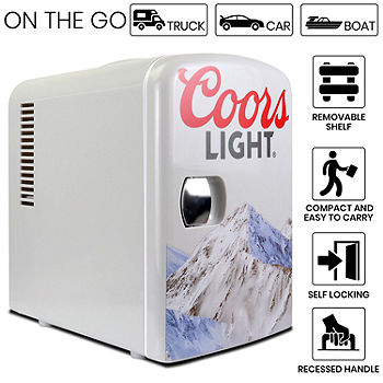 Coors Light Portable 6 Can Mini Fridge - Grey