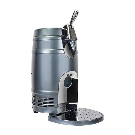 5L Mini Beer Keg Cooler With Gravity And Pressurized Taps, One Size, Gray