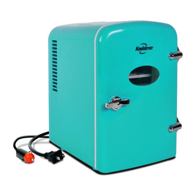 Retro Portable 6 Can AC/DC Mini Fridge Cooler 4 L/4.2 qt Aqua KRT04G