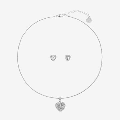 Mixit Pendant Necklace & Stud Earrings 2-pc. Heart Jewelry Set