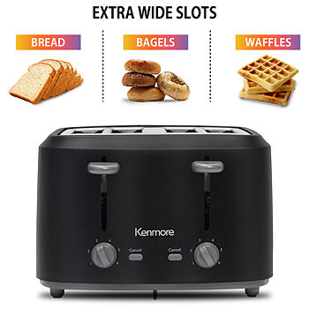 Kenmore 4 Slice Wide Slot Toaster - Stainless Steel : Target