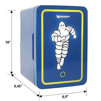 Michelin Portable Mini Fridge | LED Lighted Door | Blue | 6L