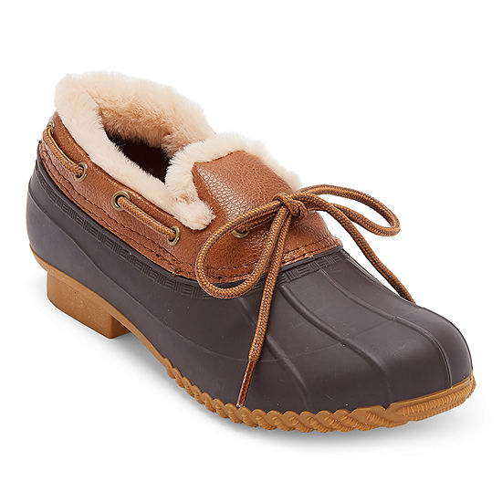 St. John's Bay Womens Rockwell Flat Heel Rain Boots