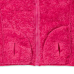 Thereabouts Sherpa Little & Big Girls Easy-on + Easy-off Adaptive Lightweight Jacket