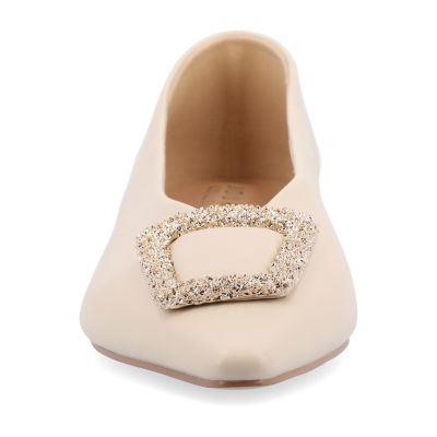 Journee Collection Elowen Womens Pointed Closed Toe Ballet Flats