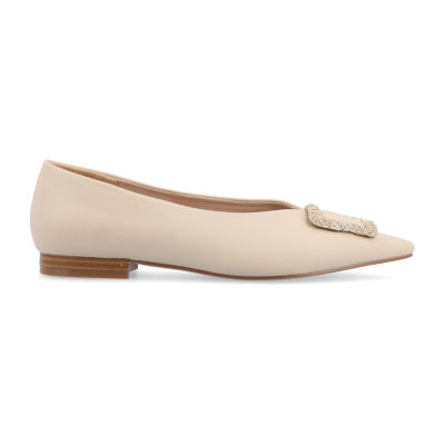 Journee Collection Elowen Womens Pointed Closed Toe Ballet Flats
