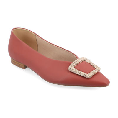 Journee Collection Womens Elowen Pointed Toe Ballet Flats