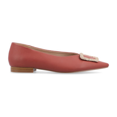 Journee Collection Womens Elowen Pointed Toe Ballet Flats