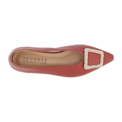 Journee Collection Womens Elowen Pointed Toe Ballet Flats