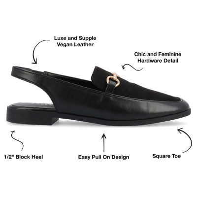 Journee Collection Womens Lainey Square Toe Mules