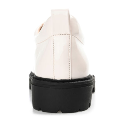 Journee Collection Zina-Wd Womens Moc Closed Toe Oxford Shoes Wide Width