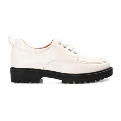 Journee Collection Zina-Wd Womens Moc Closed Toe Oxford Shoes Wide Width