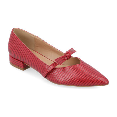 Journee Collection Womens Cait Pointed Toe Ballet Flats