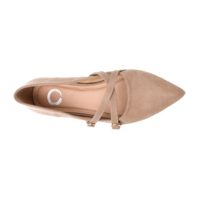 Journee Collection Patricia-Wd Womens Pointed Closed Toe-Wide Width Ballet Flats