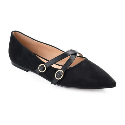 Journee Collection Womens Patricia-Wd Pointed Toe Ballet Flats-Wide Width