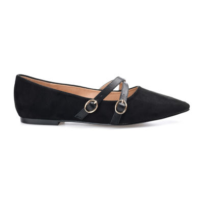 Journee Collection Womens Patricia-Wd Pointed Toe Ballet Flats-Wide Width
