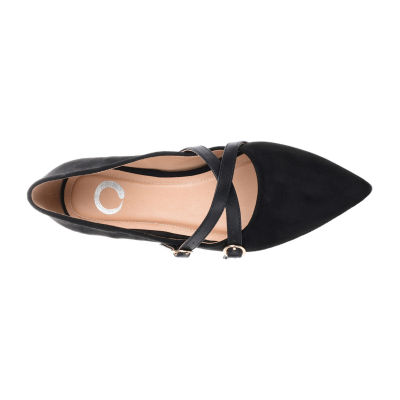 Journee Collection Womens Patricia-Wd Pointed Toe Ballet Flats-Wide Width